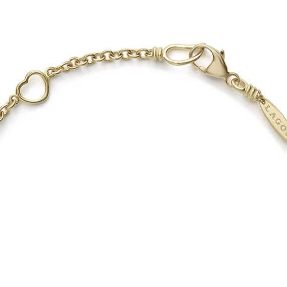 LAGOS Caviar 18K  Yellow Gold Covet Mother Of Pearl Five Station Bracelet - Picture 3 of 15